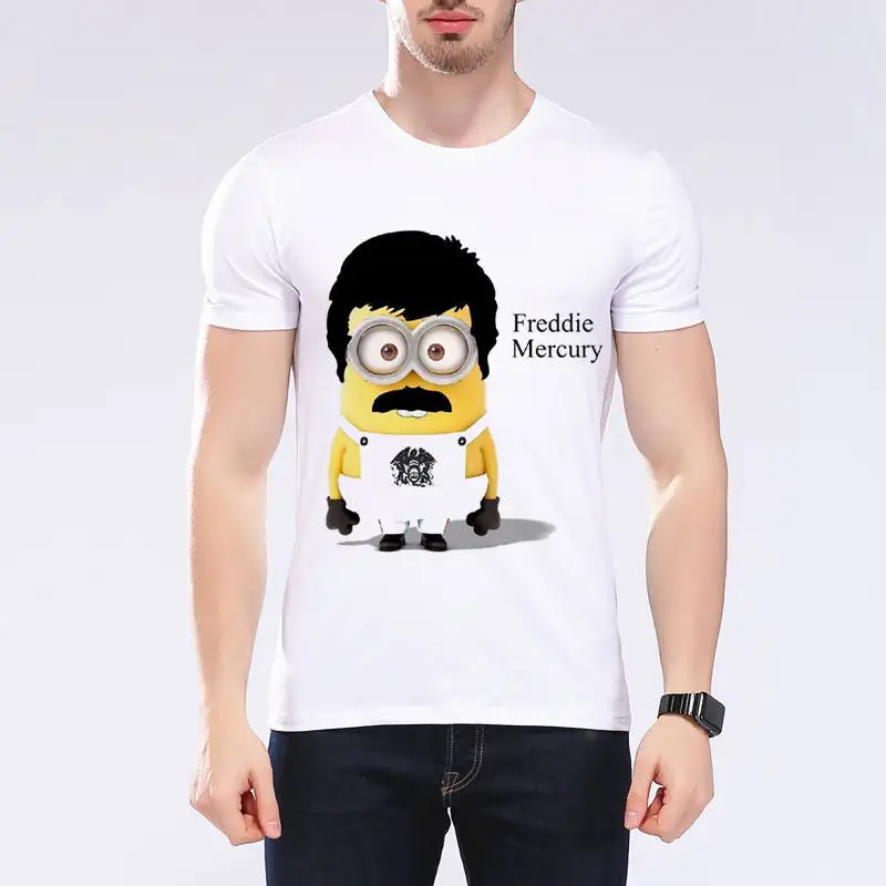 Fashion New Arrival Freddie Mercury Cartoon Minion Man's T-shirt Youth Clothing Novelty Funny Top Print Hiphop Male TshirtL1N16
Fashion New Arrival Freddie Mercury Cartoon Minion Man's T-shirt Youth Clothing Novelty Funny Top Print Hiphop Male TshirtL1N16