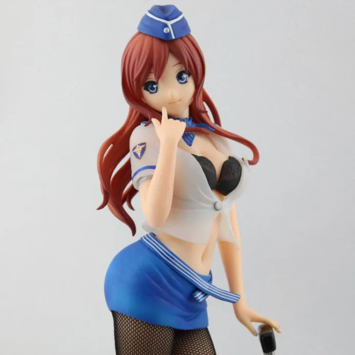 SAINT Twilight Sexy Action Fingure Lechery CA Airline Cabin Attendant Yoko Uniform Ver 17 Scale PVC Model Sexy Girl 26cm Toy (6)