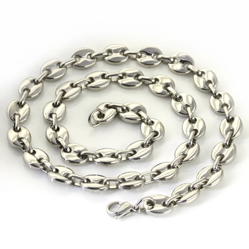 9mm wide 18inch- 32 inch for choose Hip-Hop XMAS GIFTS Stainless Steel coffee beans Chain Necklace Mens Jewelry
9mm wide 18inch- 32 inch for choose Hip-Hop XMAS GIFTS Stainless Steel coffee beans Chain Necklace Mens Jewelry