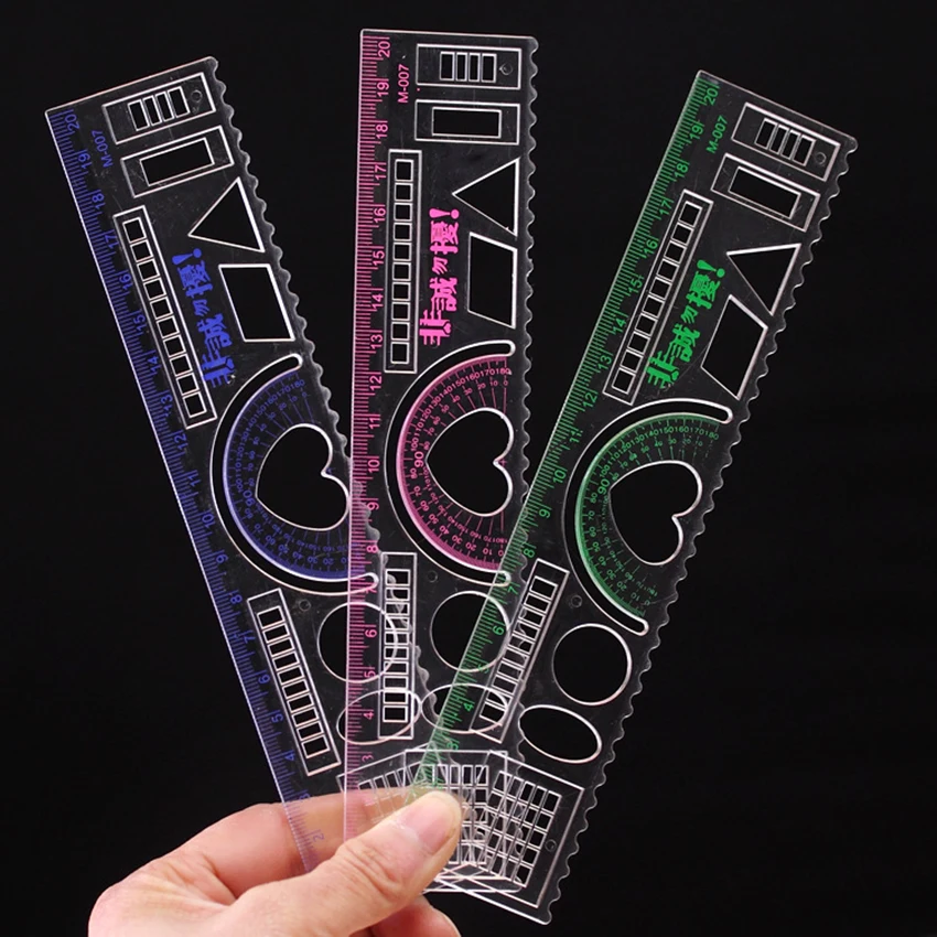 Plastic Straight Ruler Measuring Templates Circle, Oval, Heart Shape, Rectangle Drawing Templates 180 Degree Protractor
Plastic Straight Ruler Measuring Templates Circle, Oval, Heart Shape, Rectangle Drawing Templates 180 Degree Protractor