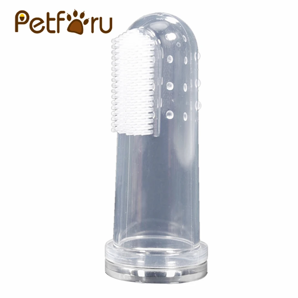 Petforu Durable Silicone Fingerstall Toothbrush Soft Pet Toothbrush Tooth Cleaner for Dog Cat - Transparent
Petforu Durable Silicone Fingerstall Toothbrush Soft Pet Toothbrush Tooth Cleaner for Dog Cat - Transparent