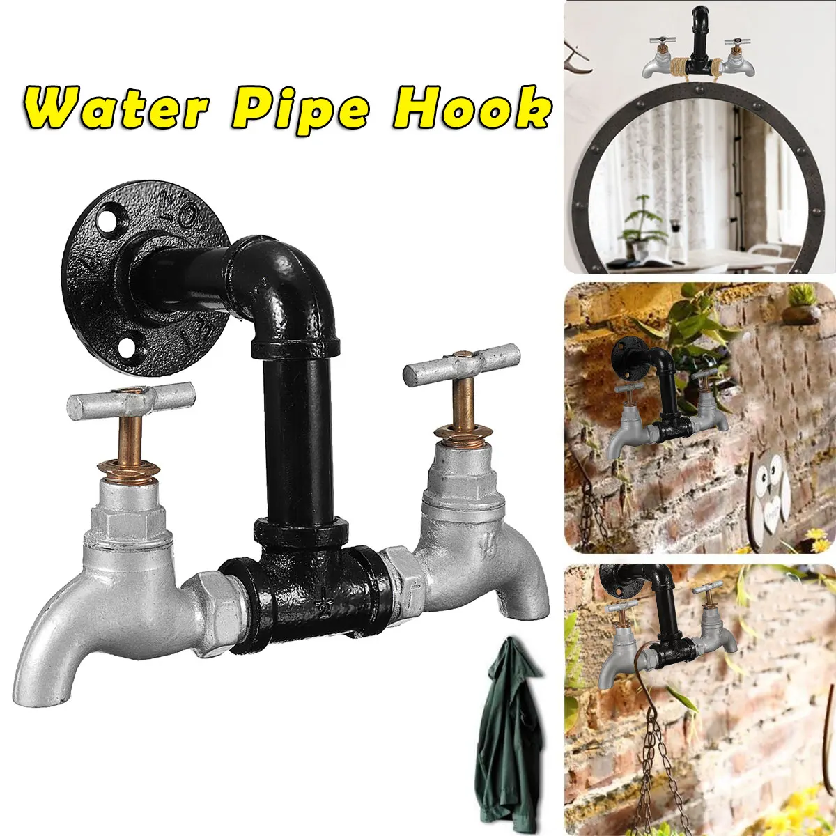 Urban Industrial Style Iron Water Pipe Wall Hook Retro Water Pipe Hook Metal Iron Hooks Costume Stands Decorative Hooks 15x12cm
Urban Industrial Style Iron Water Pipe Wall Hook Retro Water Pipe Hook Metal Iron Hooks Costume Stands Decorative Hooks 15x12cm