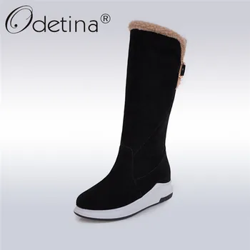 Odetina 2018 Fashion Winter Women Buckle Strap Snow Boots Flat Height Increased Platform Mid-calf Boots Comfortable Warm Shoes
Odetina 2018 Fashion Winter Women Buckle Strap Snow Boots Flat Height Increased Platform Mid-calf Boots Comfortable Warm Shoes