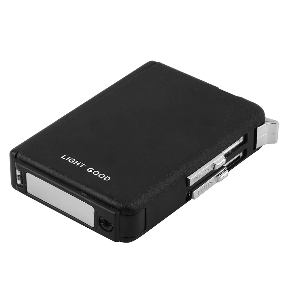 1Pcs Automatic Ejection Butane Cigarette Lighter Case Box Holder Windproof Dispenser Cigarette Case With Lighter Metal Holder
1Pcs Automatic Ejection Butane Cigarette Lighter Case Box Holder Windproof Dispenser Cigarette Case With Lighter Metal Holder