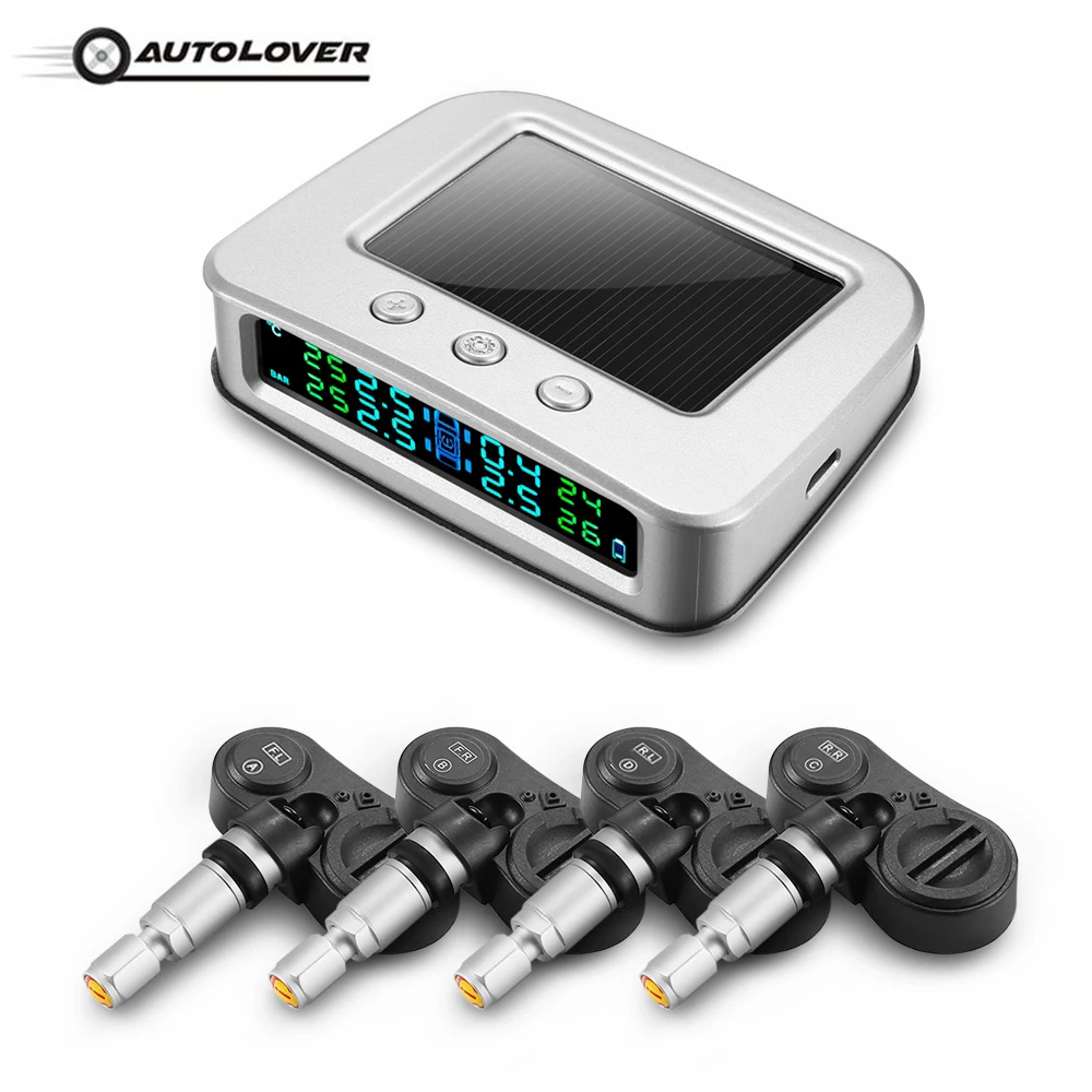 AUTOLOVER C260 TPMS Car Solar Energy Powered TFT Color Screen Display With 4 Internal Sensors Tire Pressure Monitoring System
AUTOLOVER C260 TPMS Car Solar Energy Powered TFT Color Screen Display With 4 Internal Sensors Tire Pressure Monitoring System