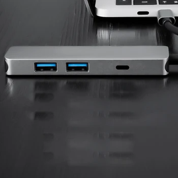 4-in-1 USB HUB Multifunction Type C Hub USB-C Hub Type-C 4K Video HD Adapter TF Card Reader Aluminum Alloy
4-in-1 USB HUB Multifunction Type C Hub USB-C Hub Type-C 4K Video HD Adapter TF Card Reader Aluminum Alloy