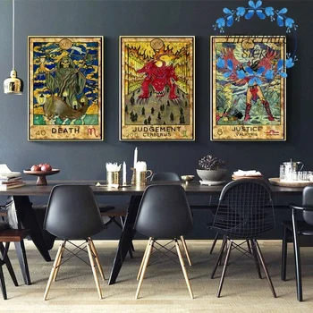 Abstract Handpainted Tarot Retro Vintage Art Canvas Poster Wall Picture for Living Room No Frame
Abstract Handpainted Tarot Retro Vintage Art Canvas Poster Wall Picture for Living Room No Frame