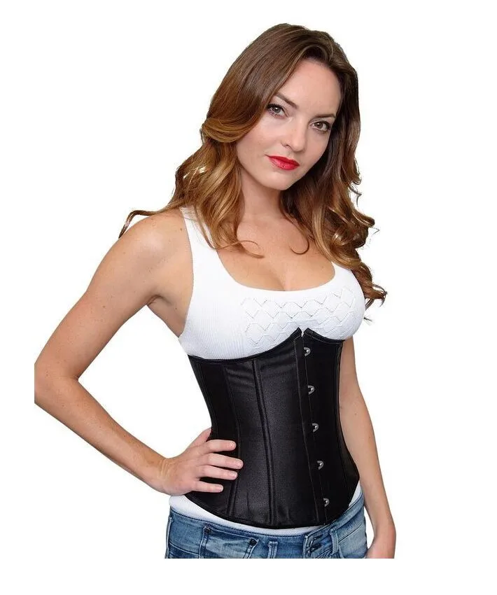 Sexy black corset bustier