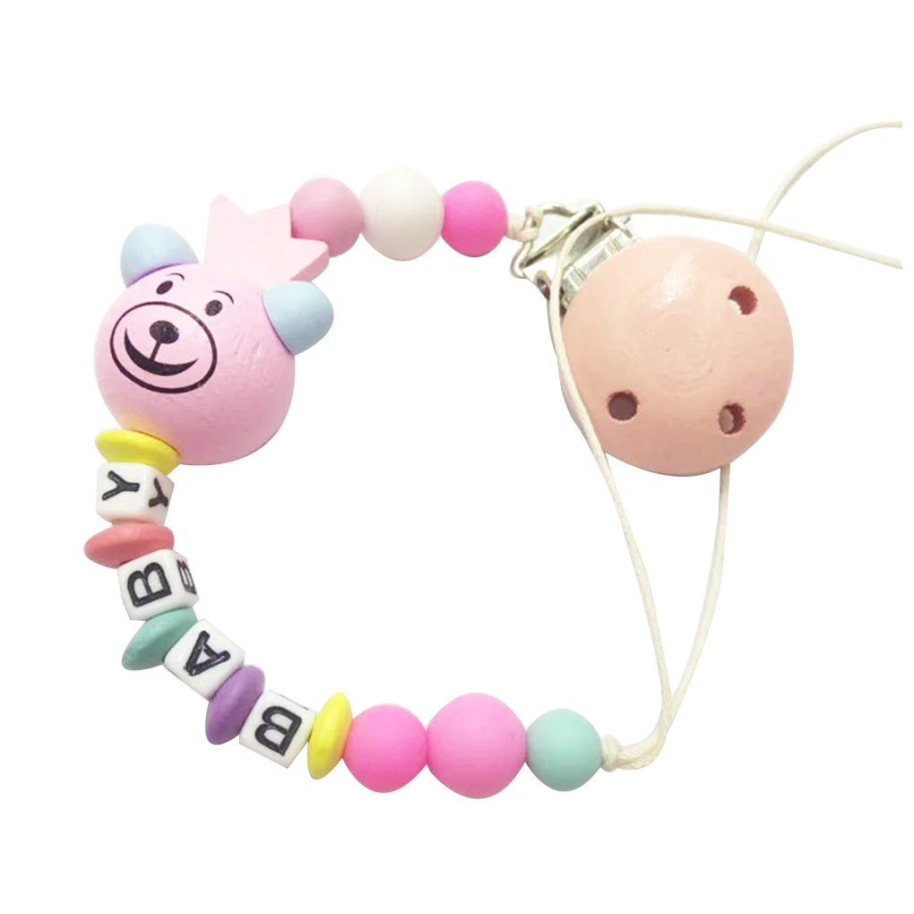 New Colorful Wooden Newborn Teething Pacifier Clips Baby Infant Pacifier Nipples Chew Toys Chain Holder Gift For Babies
New Colorful Wooden Newborn Teething Pacifier Clips Baby Infant Pacifier Nipples Chew Toys Chain Holder Gift For Babies