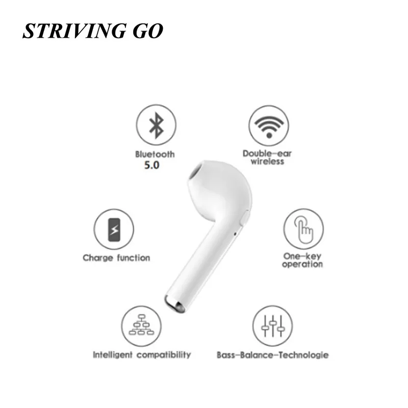 I7s TWS Bluetooth Earphone Stereo Earbud Bluetooth Headset with Charging Pod Wireless Headsets for All Smart Phone
I7s TWS Bluetooth Earphone Stereo Earbud Bluetooth Headset with Charging Pod Wireless Headsets for All Smart Phone