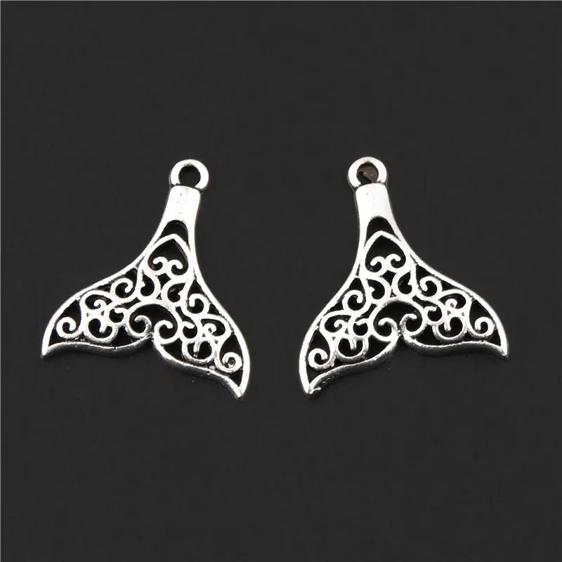 15Pcs Antique Silver Mermaid FishTail Charms Beach Nautical Pendant For Women Necklaces Jewelry Accessories 20X22mm A3108
15Pcs Antique Silver Mermaid FishTail Charms Beach Nautical Pendant For Women Necklaces Jewelry Accessories 20X22mm A3108