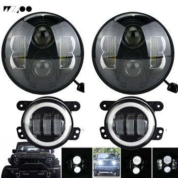 WZJOO For Jeep Wrangler JK LJ 7inch LED Headlights/ White DRL/Amber Turn Signal + 4 inch LED Fog Lights White DRL Halo Ring
WZJOO For Jeep Wrangler JK LJ 7inch LED Headlights/ White DRL/Amber Turn Signal + 4 inch LED Fog Lights White DRL Halo Ring