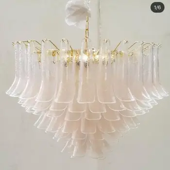 GIRBAN European Luxury Blown Glass Petal LED Indoor Lighting home decor Chandelier Light Living Room Chandeliers for Bedroom
GIRBAN European Luxury Blown Glass Petal LED Indoor Lighting home decor Chandelier Light Living Room Chandeliers for Bedroom