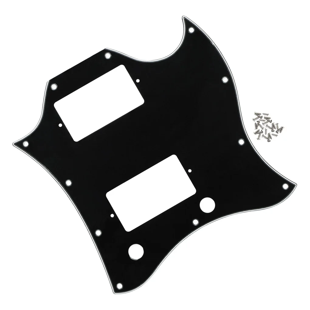 FLEOR Full Face SG Guitar Plastic Pickguard Scratch Plate 3Ply With Screws for SG Style Guitar Parts
FLEOR Full Face SG Guitar Plastic Pickguard Scratch Plate 3Ply With Screws for SG Style Guitar Parts