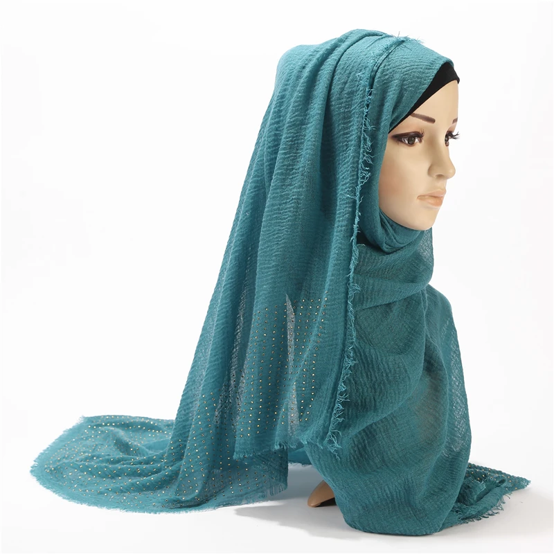 2019 Newly Arrive Women Scarf With Bead Rhinestone Lady Cotton Hijab Shawls Wrap Solid Color Muslim Hijab Scarf
2019 Newly Arrive Women Scarf With Bead Rhinestone Lady Cotton Hijab Shawls Wrap Solid Color Muslim Hijab Scarf
