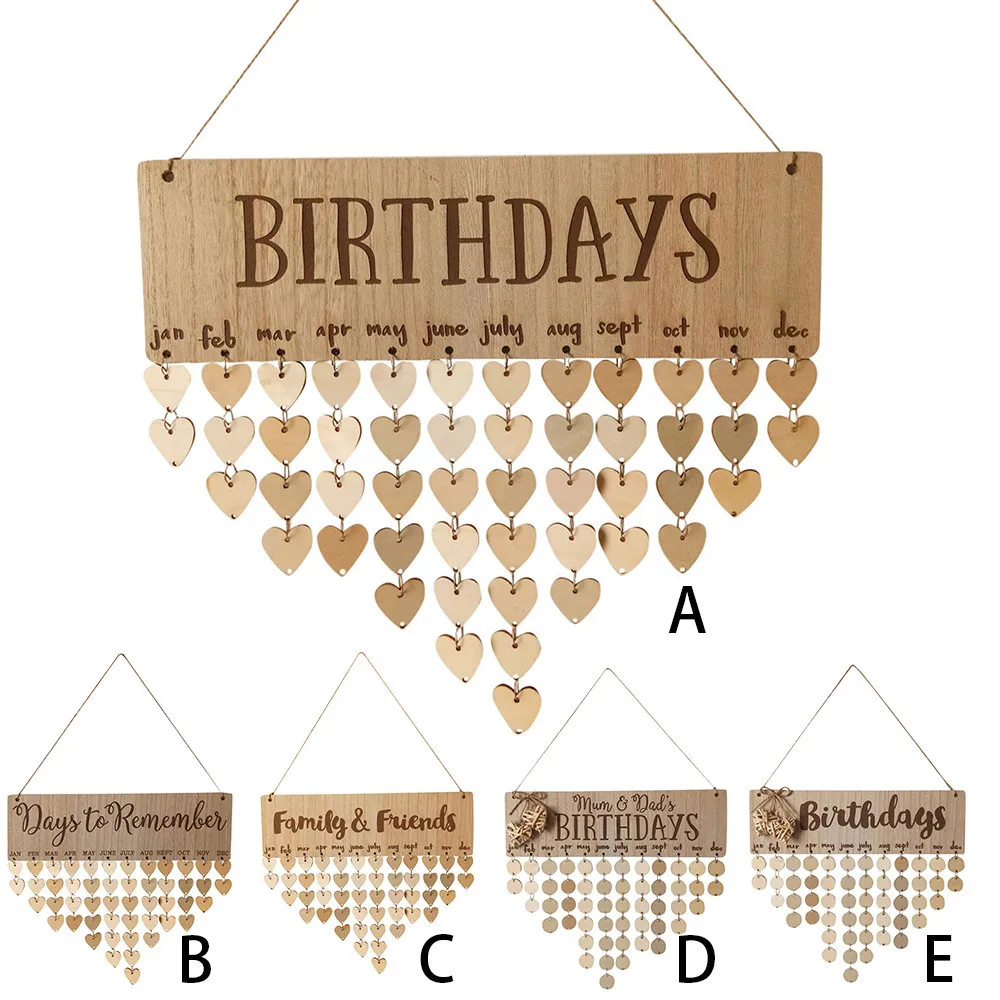 Advent Calendars Wood Birthday Reminder Board Birch Plaque Sign Family &Friends DIY DIY Hanging Calendar Date Mark Home Decor
Advent Calendars Wood Birthday Reminder Board Birch Plaque Sign Family &Friends DIY DIY Hanging Calendar Date Mark Home Decor