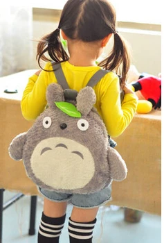 1 pcs/lot korean style green leaves plush cartoon totoro shoulder backpack Children small gray bag fashion soft
1 pcs/lot korean style green leaves plush cartoon totoro shoulder backpack Children small gray bag fashion soft