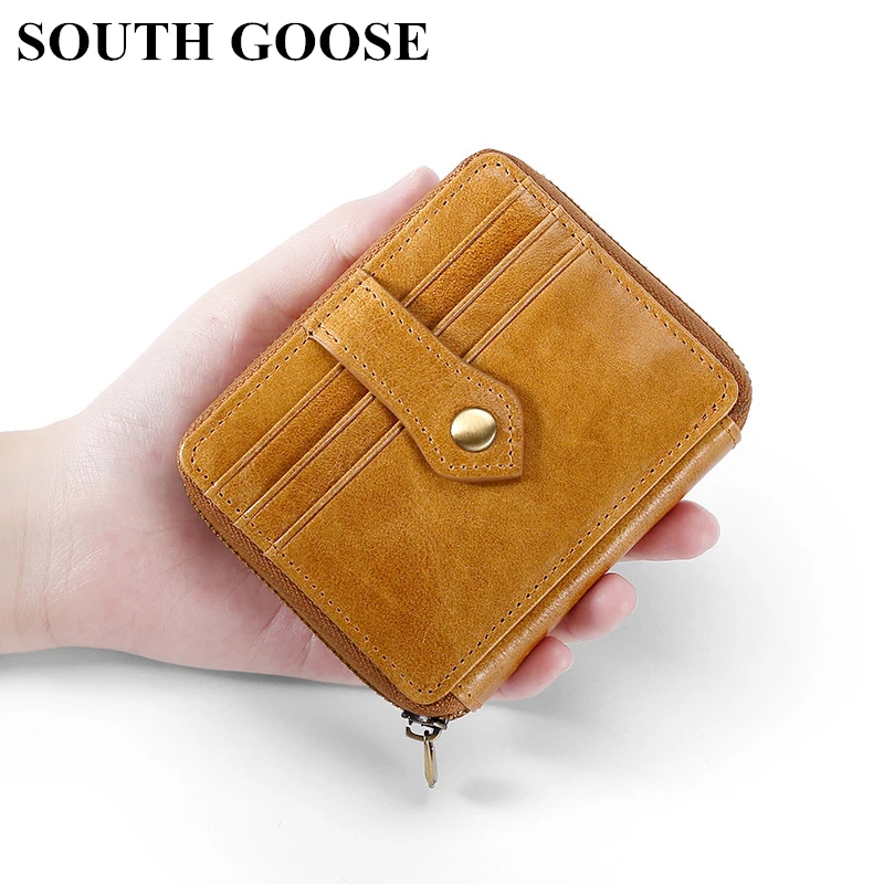SOUTH GOOSE RFID Wallet Men's Anti-theft Scanning Cow Leather Wallet Function Purse with Coin Pocket Women Mini Wallet Card Case
SOUTH GOOSE RFID Wallet Men's Anti-theft Scanning Cow Leather Wallet Function Purse with Coin Pocket Women Mini Wallet Card Case
