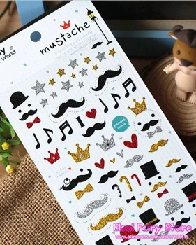 Bling Bling 3D Fashion Moustache Sticker Creative Diary Stiker Decoration Sticker For Party Favor Gift Bag Candy Box Decor
Bling Bling 3D Fashion Moustache Sticker Creative Diary Stiker Decoration Sticker For Party Favor Gift Bag Candy Box Decor