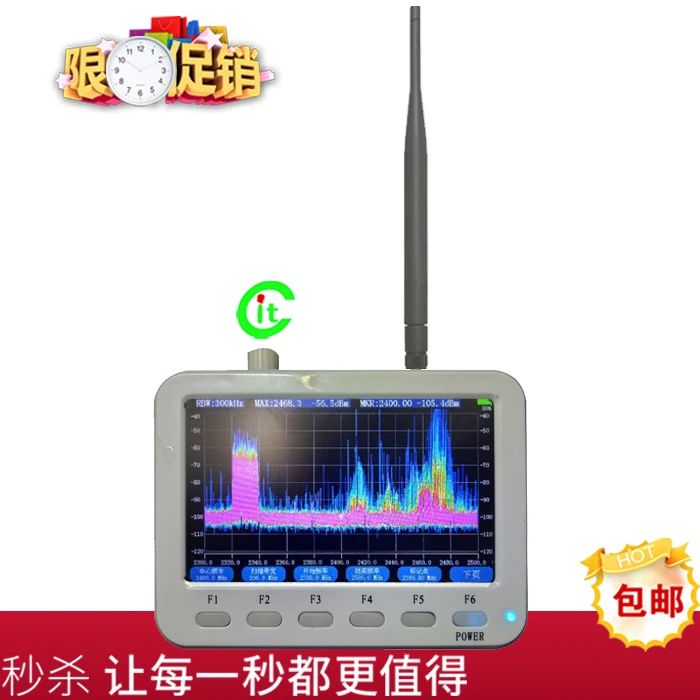 Handheld portable RF spectrum analyzer spectrum analysis 240M-960M/2300-2900M/10-2700M
Handheld portable RF spectrum analyzer spectrum analysis 240M-960M/2300-2900M/10-2700M