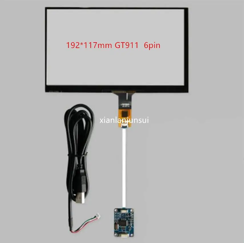 

CARPC win7 win8 10 FOR 8"USB Interface Capacitive Touchscreen Android Multi-Touch Compatible Compatible HSD080IDW1 HSD080IFW1