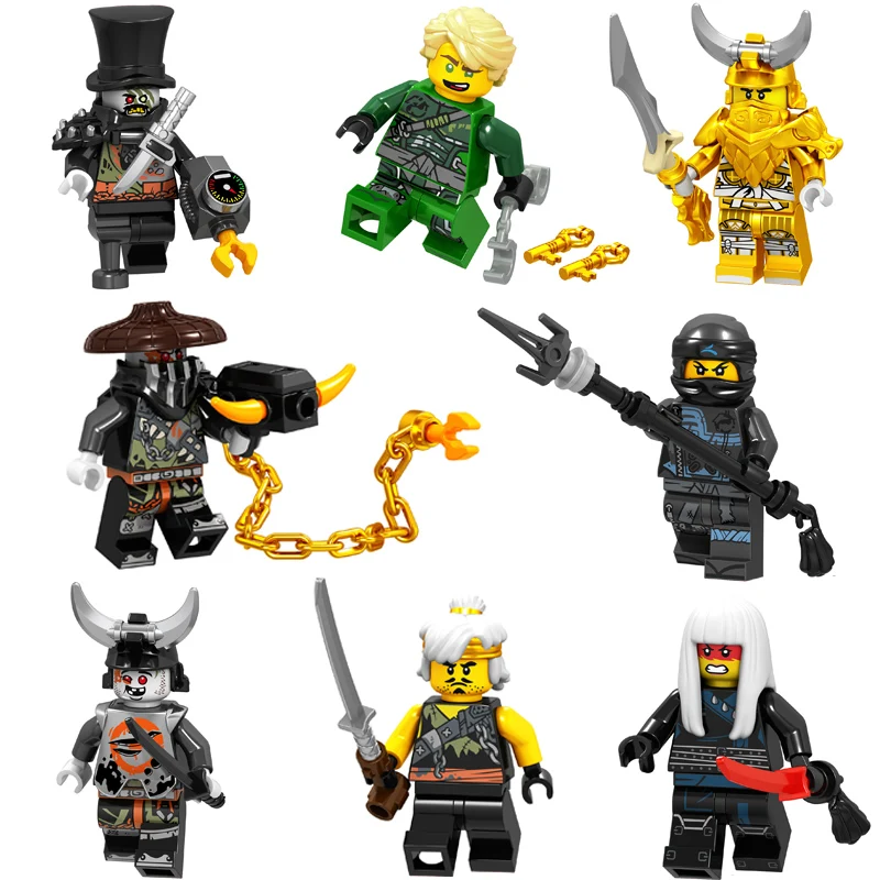 NEW 8PCS Compatible LegoINGlys NinjagoINGlys Golden Dragon Master Wu Iron Baron Harumi Model Weapons Building Blocks Toys
NEW 8PCS Compatible LegoINGlys NinjagoINGlys Golden Dragon Master Wu Iron Baron Harumi Model Weapons Building Blocks Toys