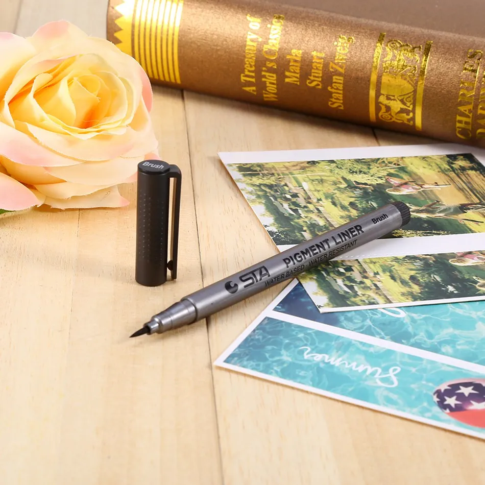 STA Pigment Ink Liner Pen Micro Waterproof Black Drawing Sketch Craft Line width 0.05 - 0.8 Optional
STA Pigment Ink Liner Pen Micro Waterproof Black Drawing Sketch Craft Line width 0.05 - 0.8 Optional