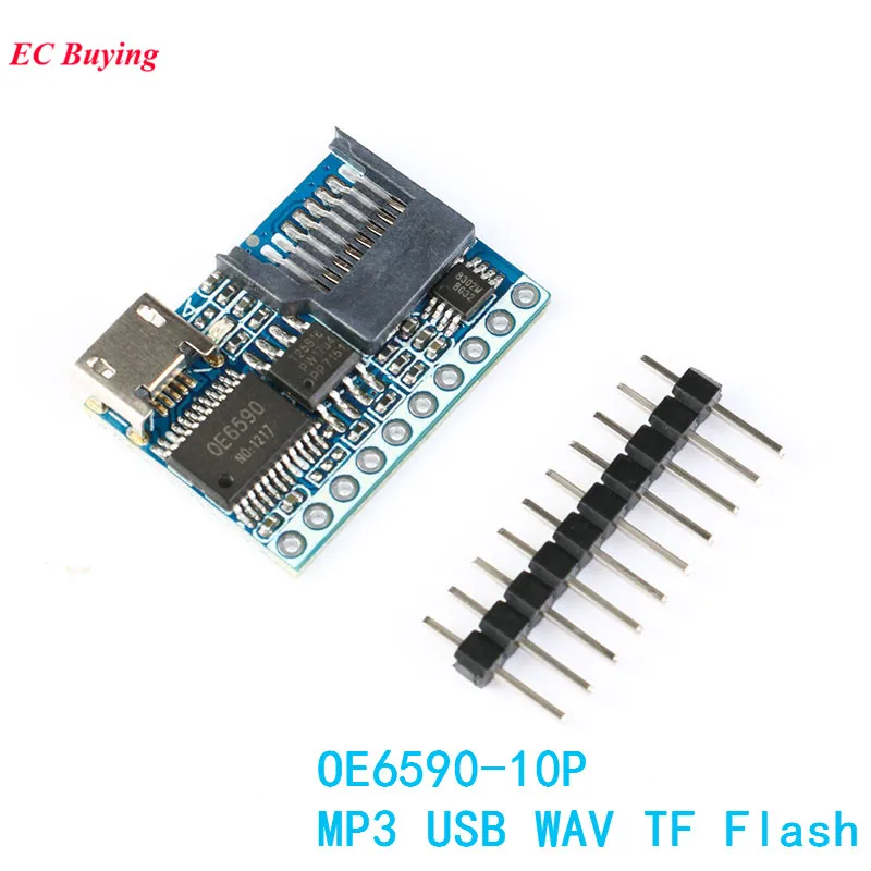 Serial Control Voice Module 3W Amplifier Board MP3 USB WAV TF Flash DC OE6590-10P Support FAT16 FAT32 Electronic DIY PCB
Serial Control Voice Module 3W Amplifier Board MP3 USB WAV TF Flash DC OE6590-10P Support FAT16 FAT32 Electronic DIY PCB