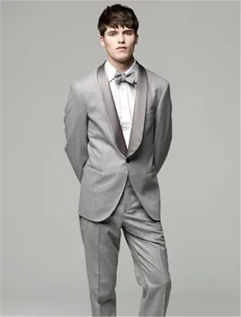 New Fashion Light Gray shawl lapel Groom's suits/Wedding Tuxedo For Men/Best man's 2 Peices Suits ( jacket+Pants+tie)
New Fashion Light Gray shawl lapel Groom's suits/Wedding Tuxedo For Men/Best man's 2 Peices Suits ( jacket+Pants+tie)