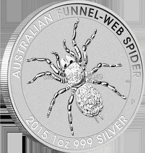 Non magneitc 999 fine silver plated 1oz Australia Spider silver coin 1 dollars coin,5pcs/lot Free shipping
Non magneitc 999 fine silver plated 1oz Australia Spider silver coin 1 dollars coin,5pcs/lot Free shipping