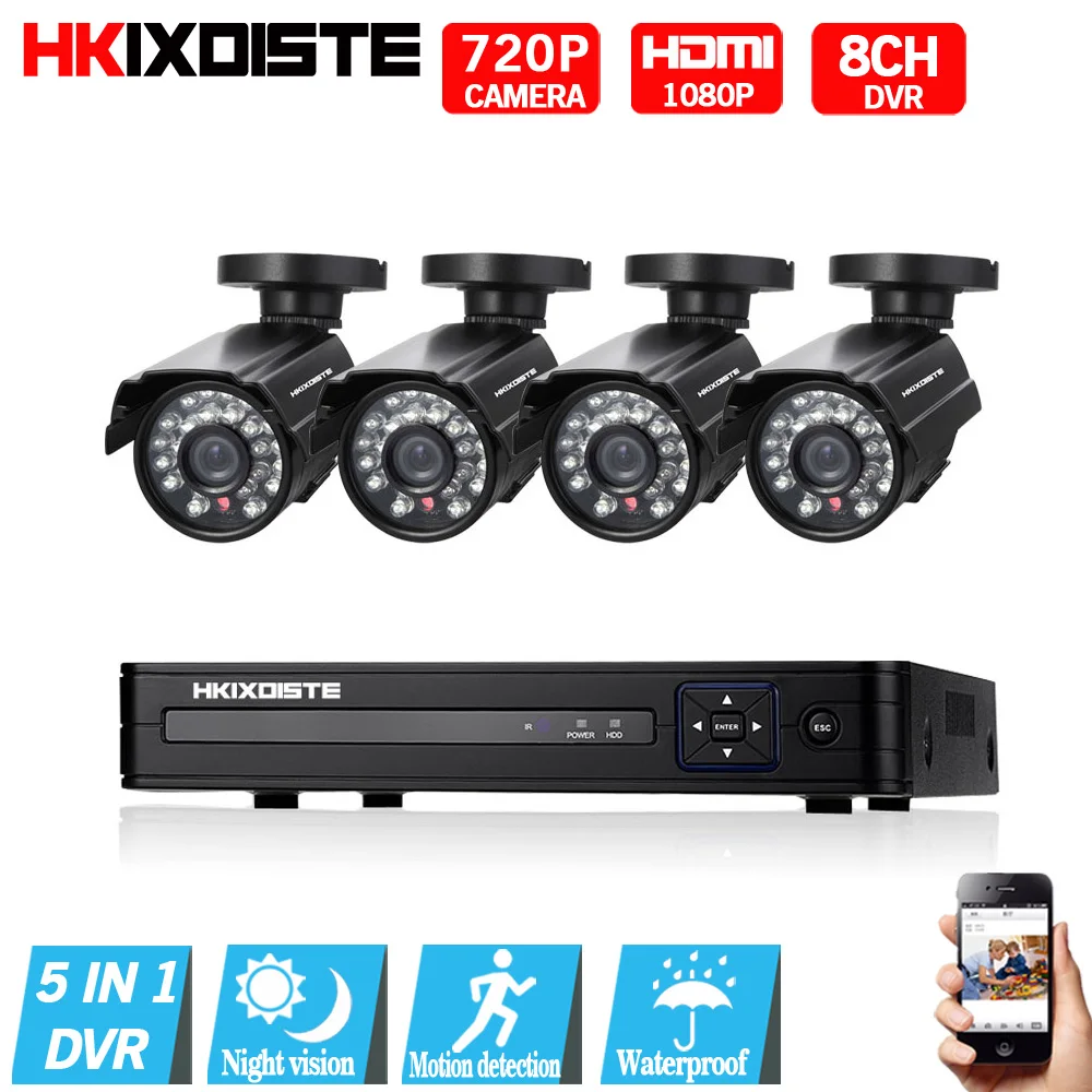 8CH CCTV System 1080P HDMI Output Video Surveillance DVR KIT with 4PCS 2000TVL 720P nightvision Home Security Camera System
8CH CCTV System 1080P HDMI Output Video Surveillance DVR KIT with 4PCS 2000TVL 720P nightvision Home Security Camera System