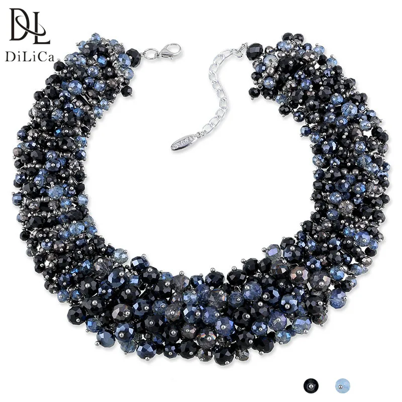 DiLiCa Fashion Choker Necklace Hand-knitted Crystal Beaded Necklaces for Women Statement Bib Necklace Collier Maxi Ketting
DiLiCa Fashion Choker Necklace Hand-knitted Crystal Beaded Necklaces for Women Statement Bib Necklace Collier Maxi Ketting