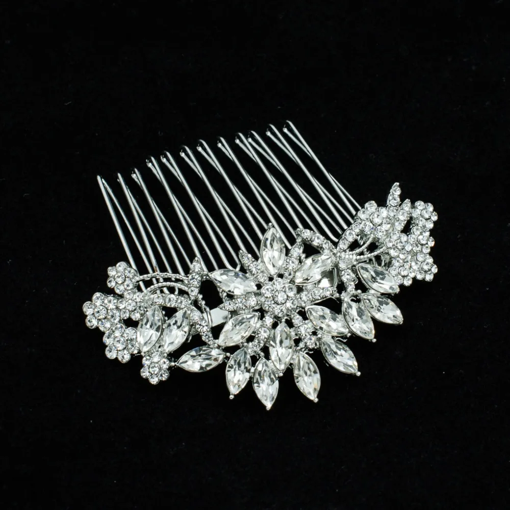 Rhinestone Crystals Wedding Bride Hair Comb Hairpins Hair Accessories Jewelry FA5071SIL
Rhinestone Crystals Wedding Bride Hair Comb Hairpins Hair Accessories Jewelry FA5071SIL