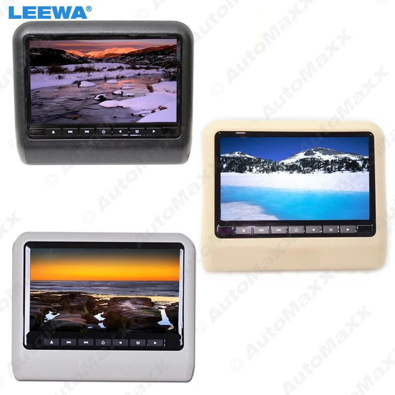 LEEWA 1pc black beige grey 9"9 Inch Universal Car Headrest Monitors Digital LCD AV HD Monitor With Remote Control #CA3857
LEEWA 1pc black beige grey 9"9 Inch Universal Car Headrest Monitors Digital LCD AV HD Monitor With Remote Control #CA3857