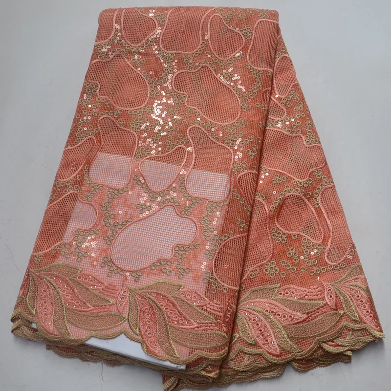 8colors (5yards/pc) high quality African tulle lace fabric peach color sequins French lace fabric for wedding party dress FLP965
8colors (5yards/pc) high quality African tulle lace fabric peach color sequins French lace fabric for wedding party dress FLP965