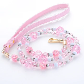 Fashion Plastic Bead Flowers Dog Lead Leashes Stable Dogs Cat Princess Leashes Pet Collar Accessories Supplies Drop Shipping
Fashion Plastic Bead Flowers Dog Lead Leashes Stable Dogs Cat Princess Leashes Pet Collar Accessories Supplies Drop Shipping