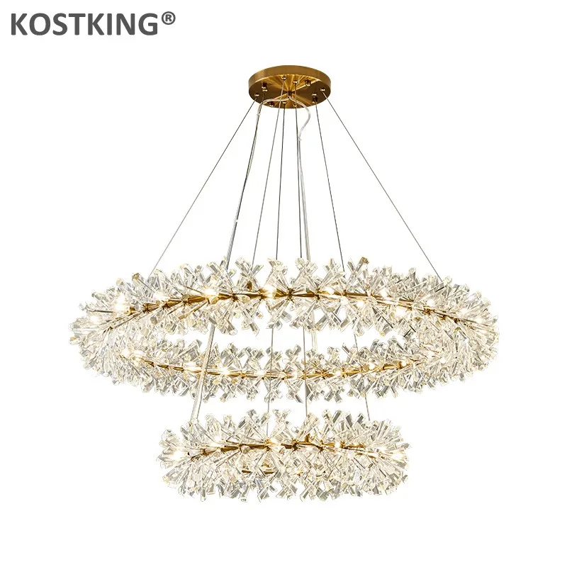 Luxury New Modern Chandelier Lighting For Living Room Creative Design Suspension Crystal Lamp Dining LED Cristal Lustre | Освещение