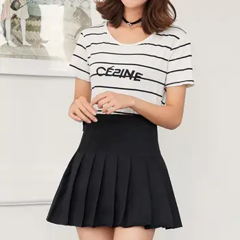 Fashion Women Mini High Waist Pleated Skirts Solid Color Tennis Skater Short Skirt
Fashion Women Mini High Waist Pleated Skirts Solid Color Tennis Skater Short Skirt