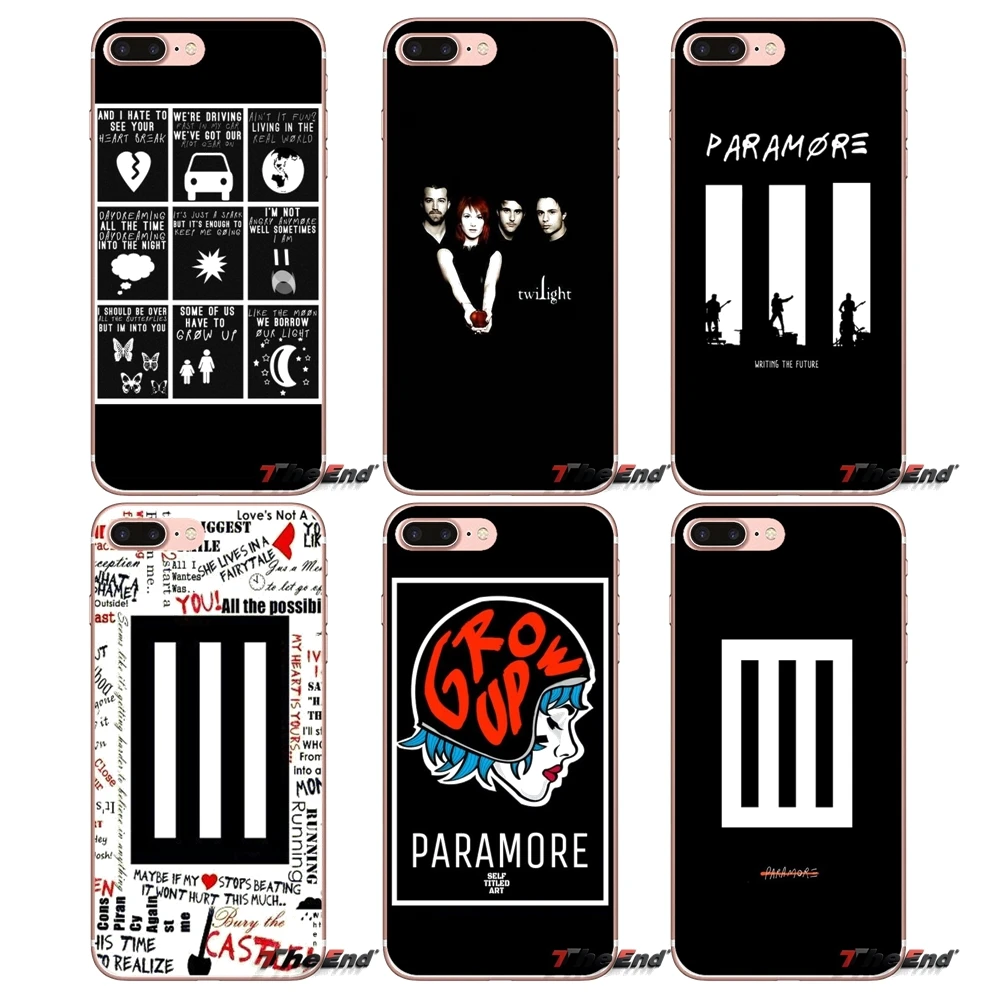 paramore Transparent Soft Cases Covers For iPhone XS Max XR X 4 4S 5 5S 5C SE 6 6S 7 8 Plus Samsung Galaxy J1 J3 J5 J7 A3 A5
paramore Transparent Soft Cases Covers For iPhone XS Max XR X 4 4S 5 5S 5C SE 6 6S 7 8 Plus Samsung Galaxy J1 J3 J5 J7 A3 A5