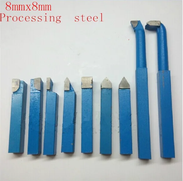 9PCS 8x8 a combination DYI small lathe Carbide lathe tool Processing steel cutting too
9PCS 8x8 a combination DYI small lathe Carbide lathe tool Processing steel cutting too