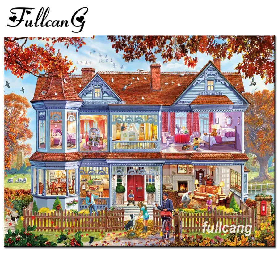 FULLCANG diy 5d diamond painting cross stitch sweet home diamond embroidery picture full square diamonds F921
FULLCANG diy 5d diamond painting cross stitch sweet home diamond embroidery picture full square diamonds F921