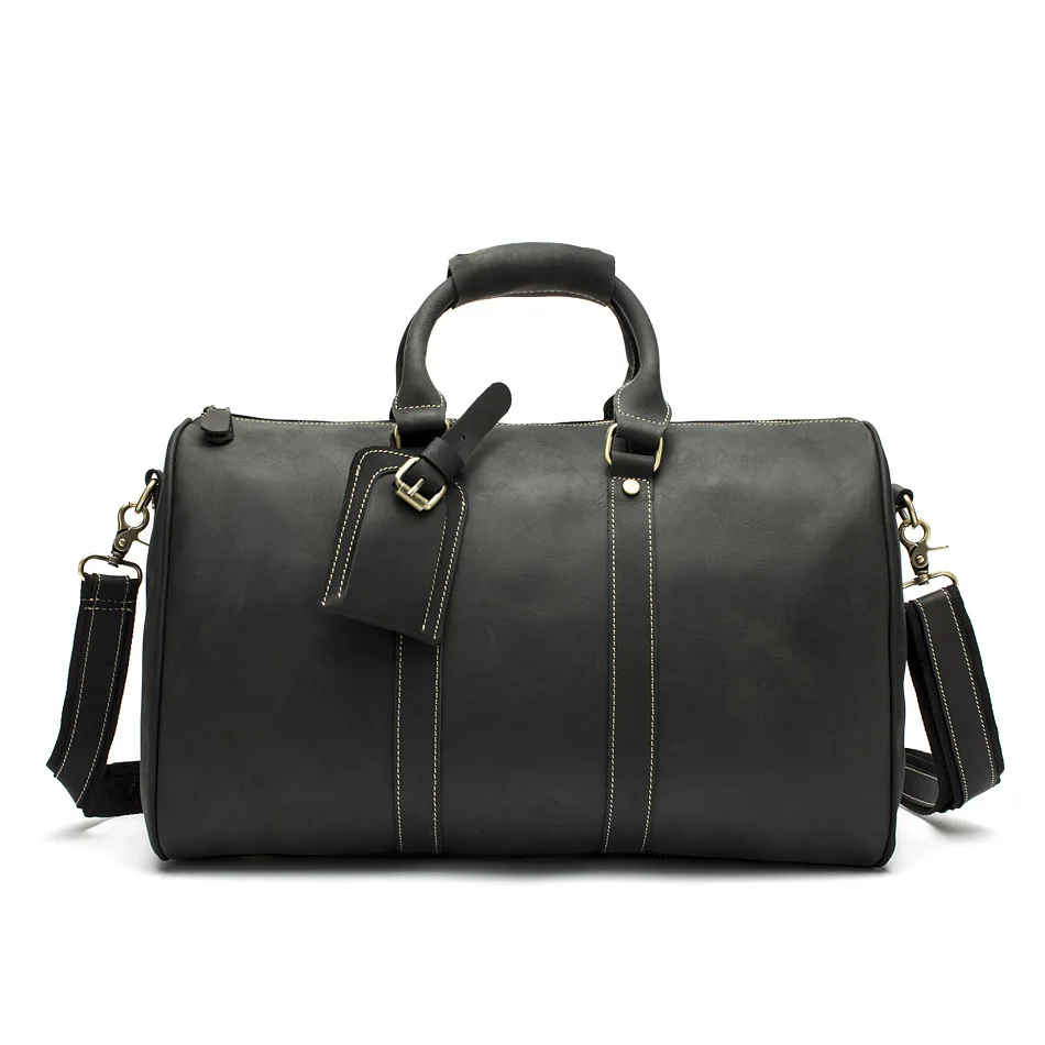 

Large Vintage Retro Look Genuine Leather Travel Duffle Luggage Bag Men's Handbag Portfolio Messenger Crossbody Shoulder Bag9551