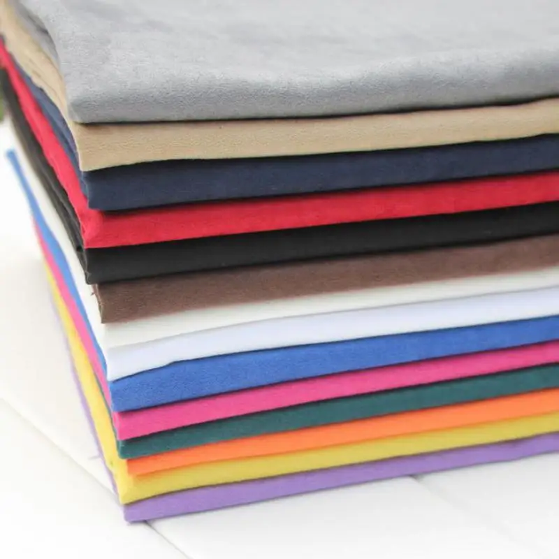 50x145cm Colorful Faux Suede Fabric Wholesale Black Fake Suede Texitle For Clothing Garment Soft Material Bags Shoes Tissus
50x145cm Colorful Faux Suede Fabric Wholesale Black Fake Suede Texitle For Clothing Garment Soft Material Bags Shoes Tissus