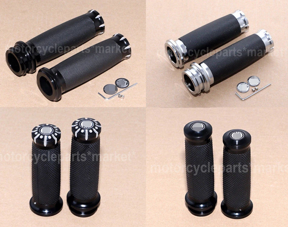 Motorcycle Motorbikes Rubber&CNC Aluminum Hand Grips For Harley Touring with Electronic Throttle 1" 25mm Handle Bar
Motorcycle Motorbikes Rubber&CNC Aluminum Hand Grips For Harley Touring with Electronic Throttle 1" 25mm Handle Bar