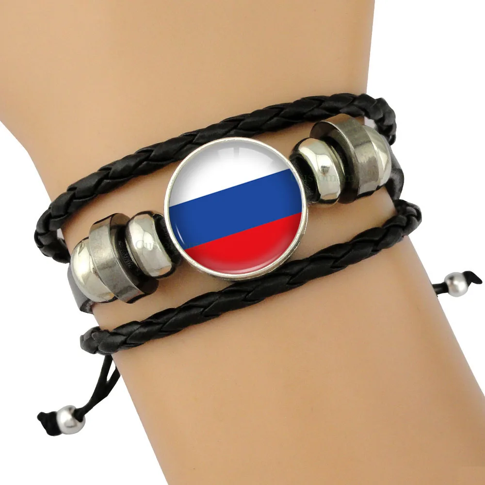Country Flags Russia Bracelets France Portugal Germany Serbia Poland England Spain Belgium Soccer Sports Leather Charm Jewelry
Country Flags Russia Bracelets France Portugal Germany Serbia Poland England Spain Belgium Soccer Sports Leather Charm Jewelry