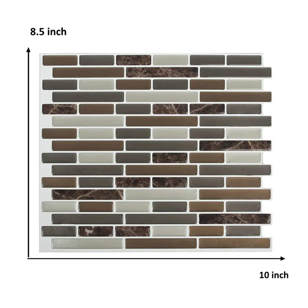 Vividtiles Marble Stone Self Adhesive Wallpaper 3D Waterproof Anti Mold Kitchen Peel and Stick Wall Tiles - 1 Sheet
Vividtiles Marble Stone Self Adhesive Wallpaper 3D Waterproof Anti Mold Kitchen Peel and Stick Wall Tiles - 1 Sheet