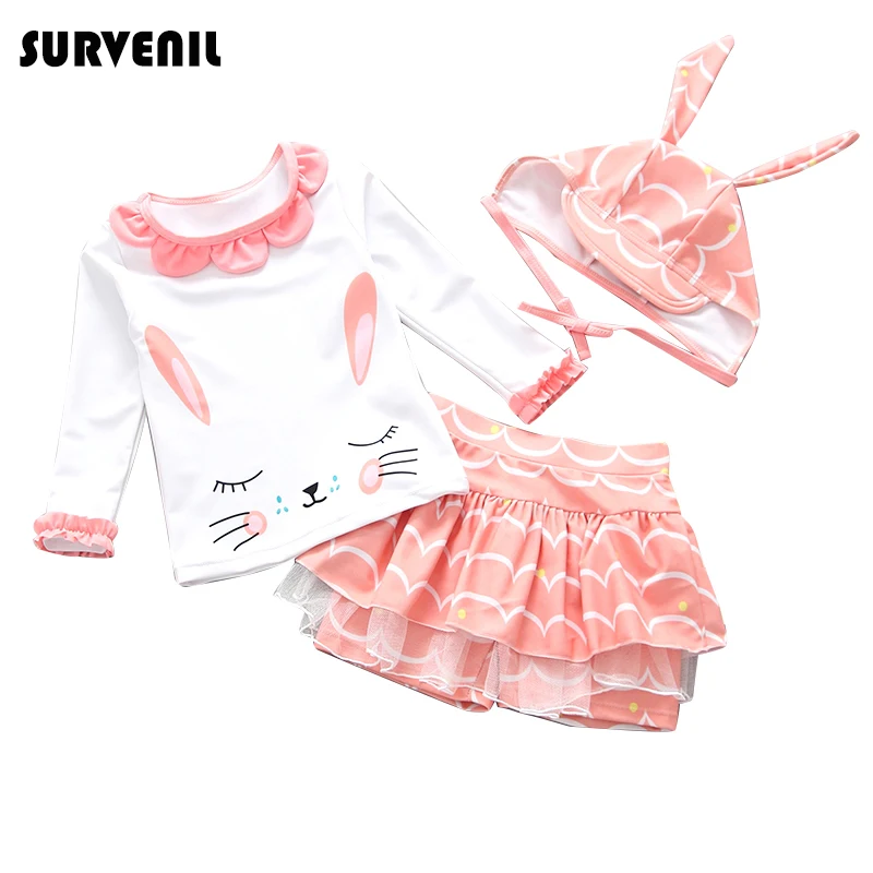 Baby Girl Swimwear 2019 Long Sleeves Children's Swimsuit for Girls Cartoon Lovely Girl's Bikini Set Kids Rash Guard Bathing Suit
Baby Girl Swimwear 2019 Long Sleeves Children's Swimsuit for Girls Cartoon Lovely Girl's Bikini Set Kids Rash Guard Bathing Suit