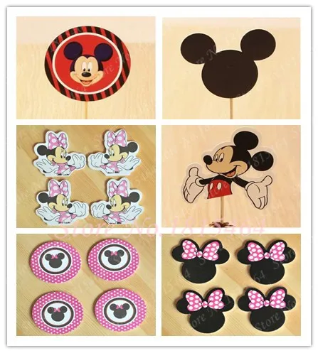 24pcs Mickey/Minnie Mouse Cupcake Toppers Muffin Cup Cake Paper Toppers Baby Birthday Baptism Party Baking Decoration Supplies
24pcs Mickey/Minnie Mouse Cupcake Toppers Muffin Cup Cake Paper Toppers Baby Birthday Baptism Party Baking Decoration Supplies