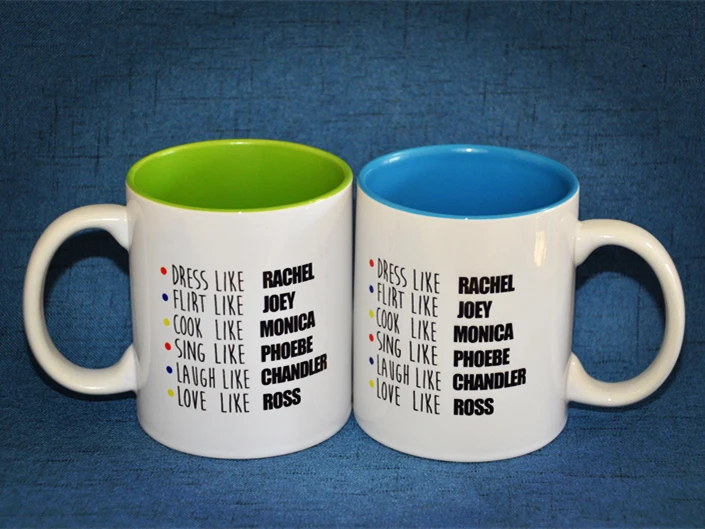 New Friends TV Show Series Blue Green Ceramic Coffee Tea Cup Mug Ross Rachel Monica Joey Chandler Phoebe
New Friends TV Show Series Blue Green Ceramic Coffee Tea Cup Mug Ross Rachel Monica Joey Chandler Phoebe