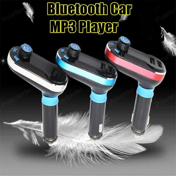 

New Smartphone BluetoothMP3 Player Handsfree Car Kit Dual USB Charger FM Transmitter Handsfree with Micro SD/TF Card Reader